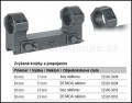 Mont MAKuick jednodielna s rozhranm pre Picatinny, D=30 mm
