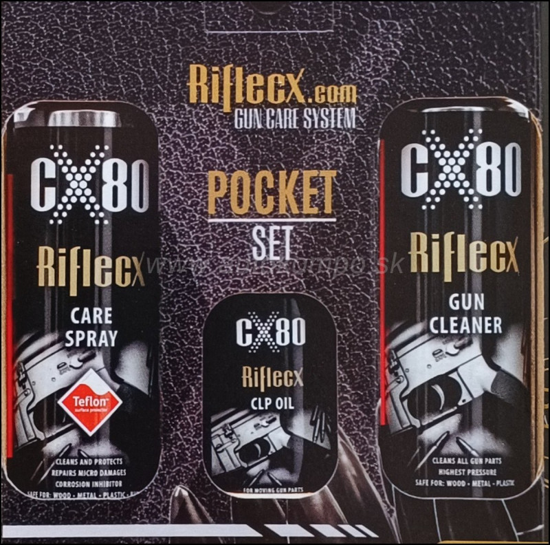 RifleCX Pocket Set, sada na čistenie a údržbu zbrane